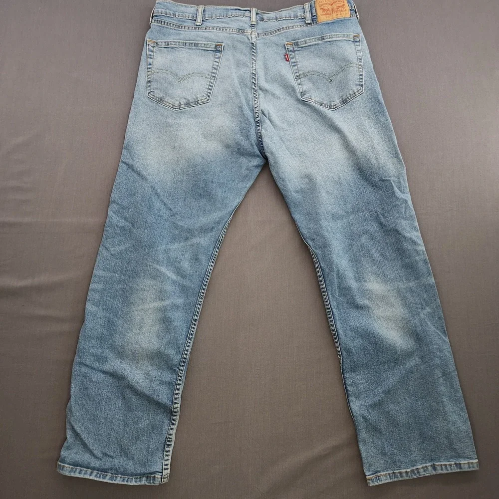 Levi's 505 Regular Fit Jeans Men's Size W40 Light Wash Denim Classic‎